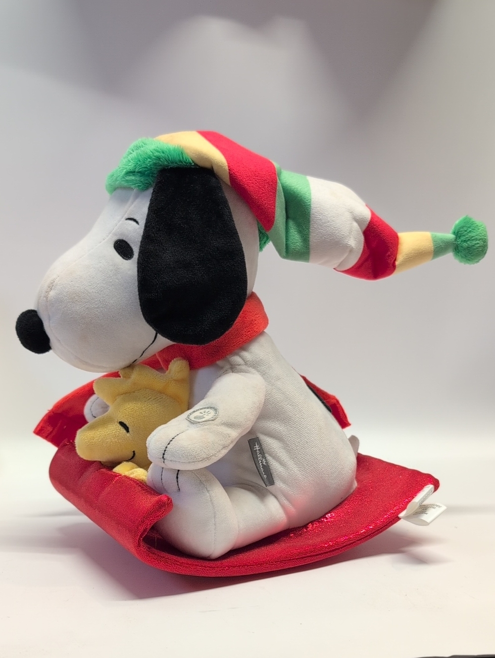 Peanuts Snoopy & Woodstock Musical Plush with Striped Hat 2022